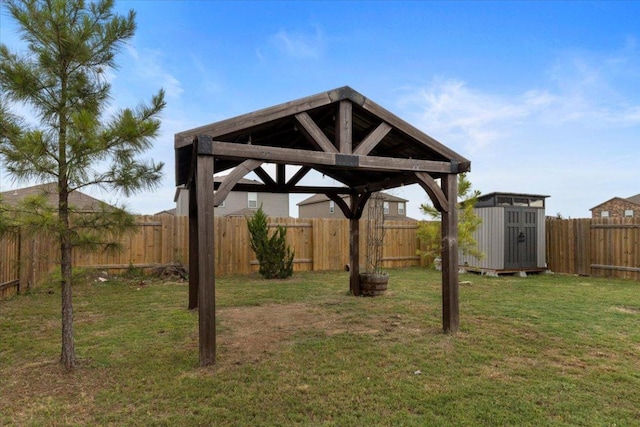 321 Freedom Park Ave, Liberty Hill, TX 78642 - view of yard with a shed, an outdoor structure, and a gazebo