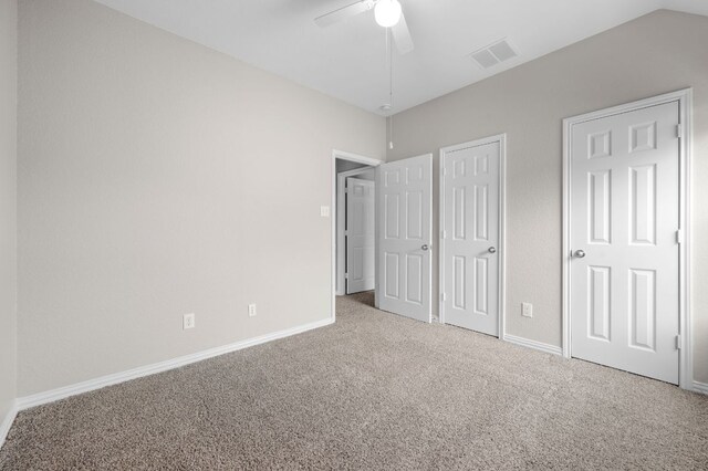 2640 Estefania Ln, Round Rock, TX 78665 - unfurnished bedroom featuring carpet flooring and ceiling fan
