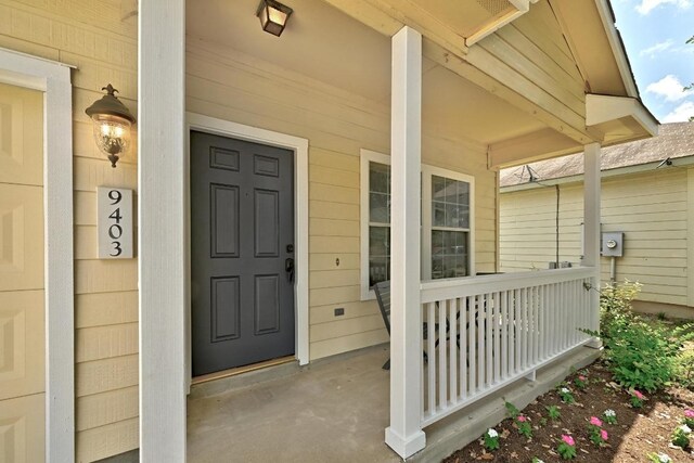 9403 Brandts Wood St, Austin, TX 78744 - entrance to property featuring a porch