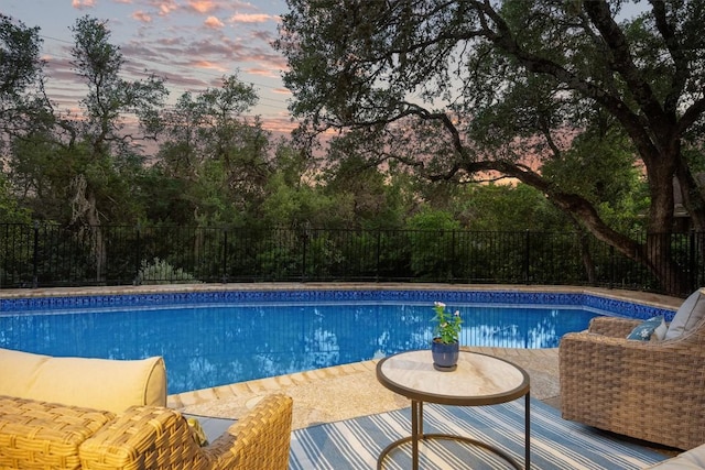 5503 Courtyard Dr, Austin, TX 78731 - view of swimming pool with a fenced backyard