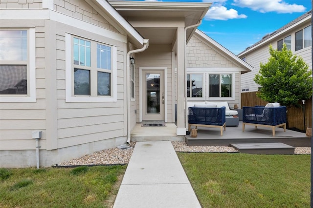 141 Witchhazel Way, San Marcos, TX 78666 - entrance to property featuring an outdoor hangout area