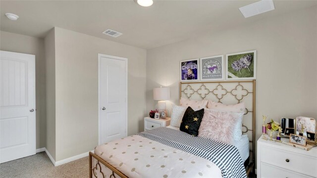 100 Heatherwood Ter, Marble Falls, TX 78654 - bedroom with light carpet and baseboards