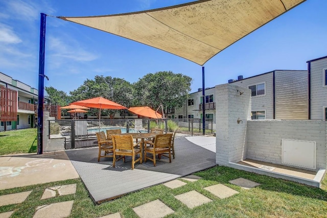 2200 Dickson Dr Unit 132, Austin, TX 78704 - view of patio / terrace featuring fence