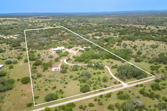 1433 Althaus Ranch Rd, Johnson City, TX 78636 - view of rural area with property boundaries highlighted