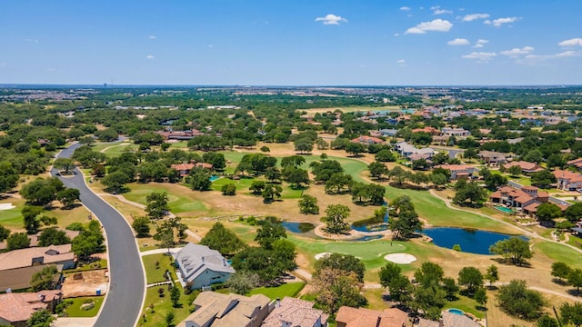 305 Indigo Ln, Georgetown, TX 78628 - aerial view of residential area featuring a golf course and a large body of water