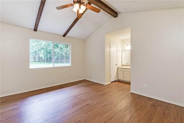 7309 Whispering Oaks Dr, Austin, TX 78745 - empty room with light wood finished floors and a ceiling fan