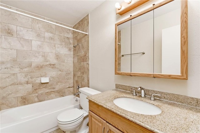 7309 Whispering Oaks Dr, Austin, TX 78745 - full bath with bathing tub / shower combination and vanity