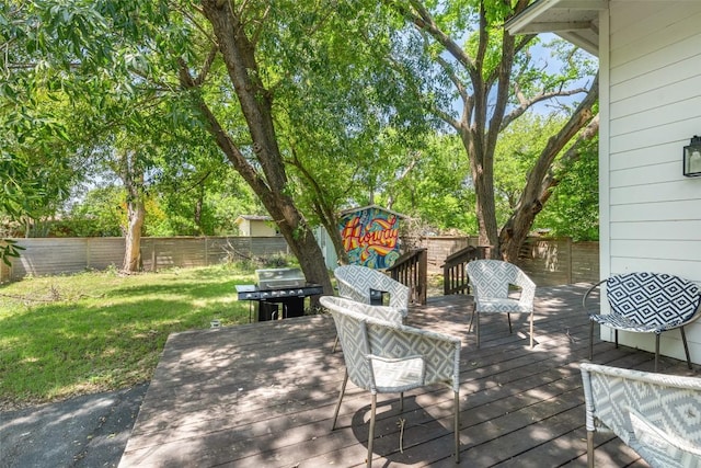 306 Juarez St, San Marcos, TX 78666 - deck featuring grilling area