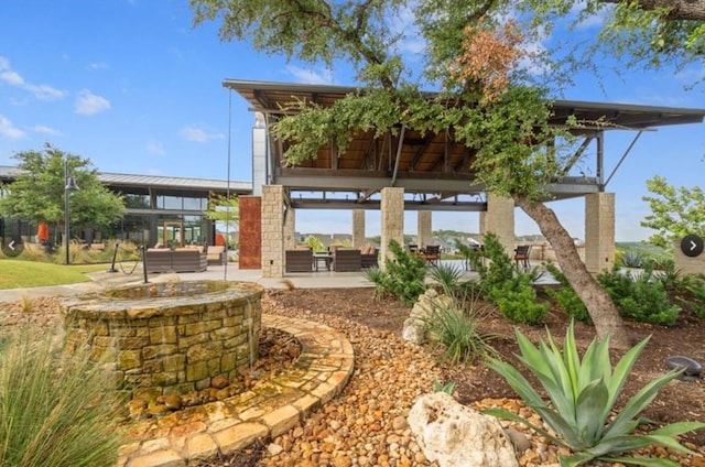 240 Townes Ct, Dripping Springs, TX 78620 - view of yard featuring a gazebo and a patio