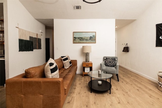 311 Quarry St, San Marcos, TX 78666 - living area featuring light wood finished floors and baseboards