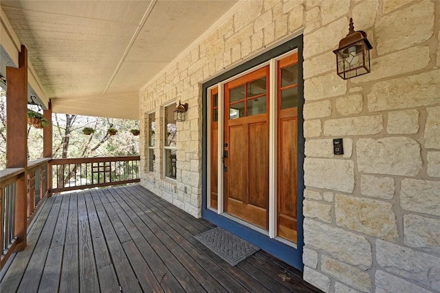 1502 Medio Calle, Austin, TX 78733 - view of wooden porch