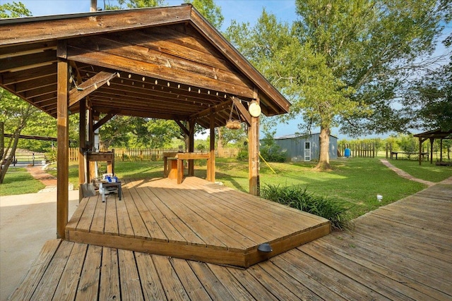 4451 County Road 467, Elgin, TX 78621 - view of wooden deck