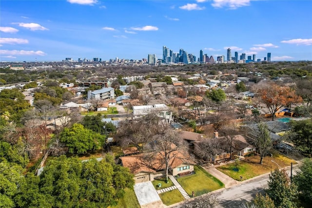 2502 Spring Creek Dr, Austin, TX 78704 - bird's eye view of city skyline