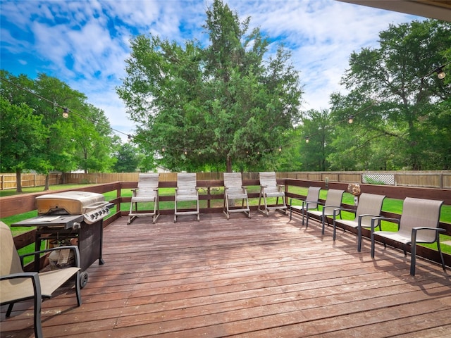116 Naalehu Ct, Bastrop, TX 78602 - deck with a fenced backyard