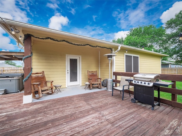116 Naalehu Ct, Bastrop, TX 78602 - deck featuring area for grilling