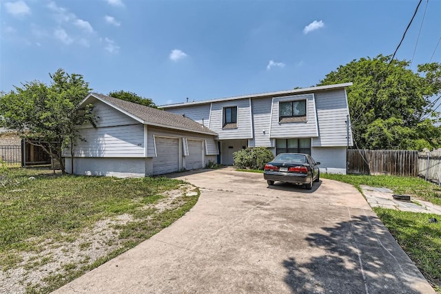 8524 Dryfield Dr, Austin, TX 78758 - view of front of property with driveway and fence