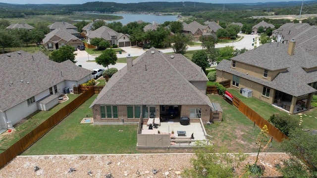 22218 W Cape Travis Bnd, Lago Vista, TX 78645 - aerial perspective of suburban area with a large body of water
