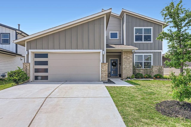 13908 Neskar Dr, Pflugerville, TX 78660 - view of front of home featuring board and batten siding, a garage, and concrete driveway