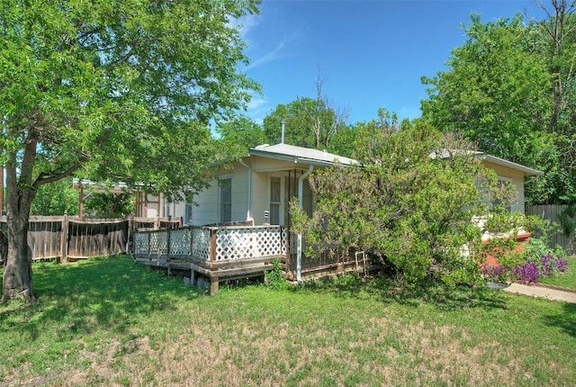 214 Beaver St, Austin, TX 78753 - rear view of property with a deck