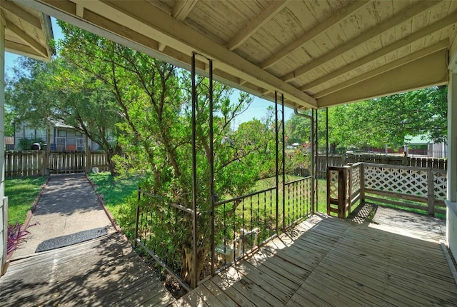 214 Beaver St, Austin, TX 78753 - view of wooden terrace