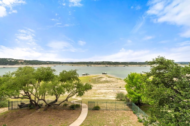 212 Lakefront Dr, Point Venture, TX 78645 - water view with fence