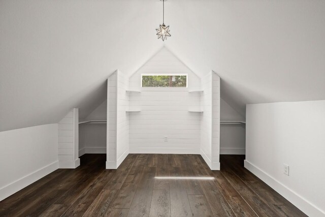 48 Chicon St, Austin, TX 78702 - bonus room featuring hardwood / wood-style floors, baseboards, and lofted ceiling