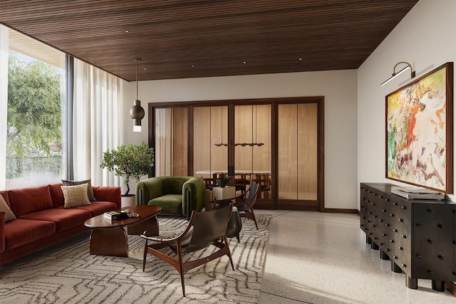2121 S Congress Ave Unit 224, Austin, TX 78704 - common area with wooden ceiling