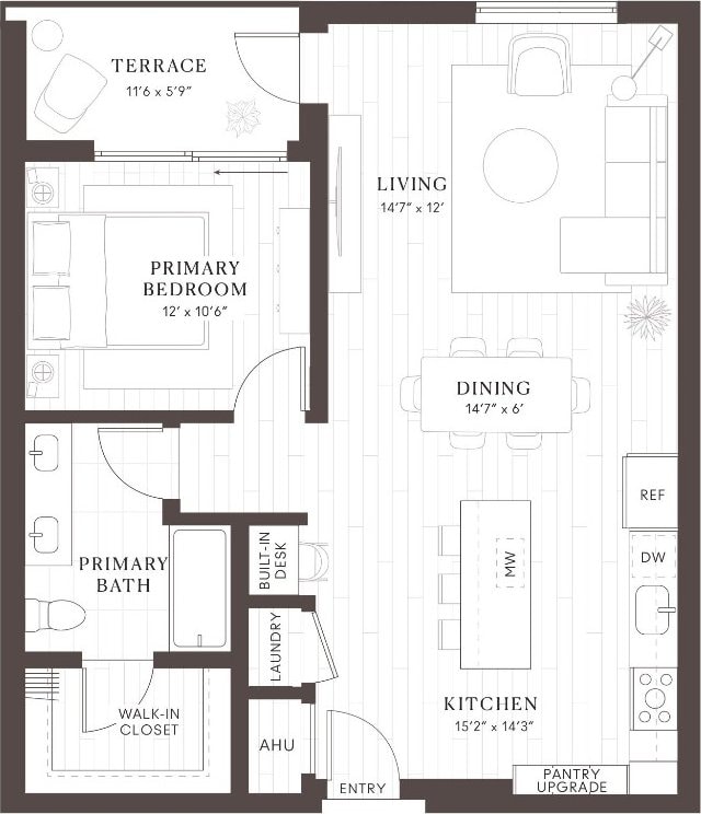 2121 S Congress Ave Unit 224, Austin, TX 78704 - room layout