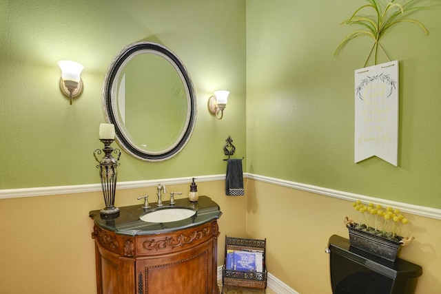 3211 Constitution Dr, Lago Vista, TX 78645 - half bathroom with vanity and toilet