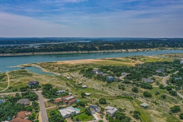 3211 Constitution Dr, Lago Vista, TX 78645 - aerial view of property's location featuring a nearby body of water