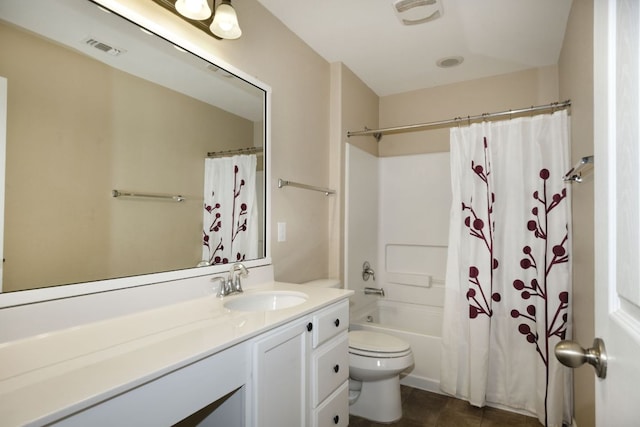 1244 Yellow Iris Rd, Leander, TX 78641 - bathroom featuring vanity, shower / bath combination with curtain, and tile patterned flooring