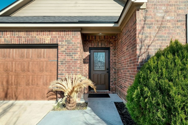1244 Yellow Iris Rd, Leander, TX 78641 - property entrance with brick siding and a garage