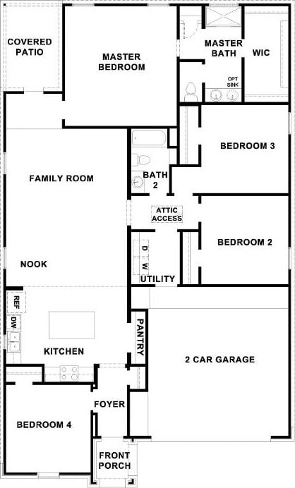 208 Shiner Ln, Georgetown, TX 78626 - home floor plan
