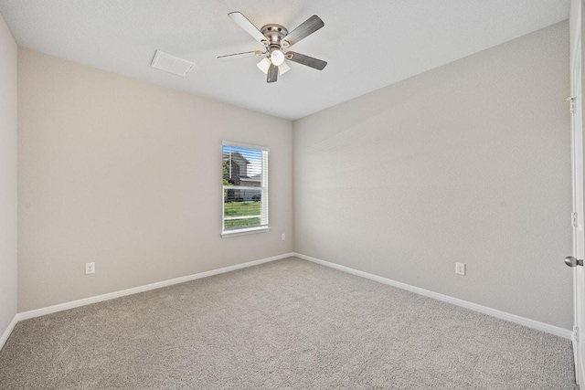 208 Shiner Ln, Georgetown, TX 78626 - unfurnished room with a ceiling fan and carpet flooring