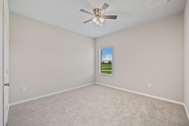 208 Shiner Ln, Georgetown, TX 78626 - carpeted spare room with ceiling fan and baseboards
