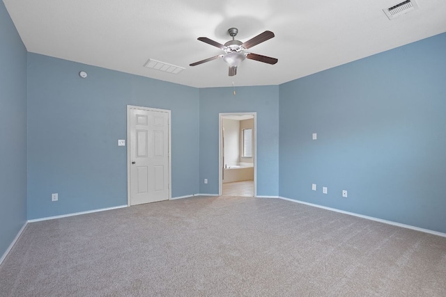 11117 Boundless Valley Dr, Austin, TX 78754 - carpeted empty room featuring a ceiling fan and baseboards