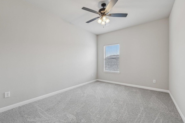 125 Bauer Loop, Liberty Hill, TX 78642 - carpeted spare room featuring ceiling fan and baseboards