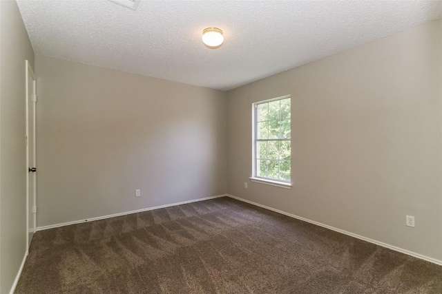 501 Thicket Ln, Kyle, TX 78640 - unfurnished room featuring dark carpet and a textured ceiling