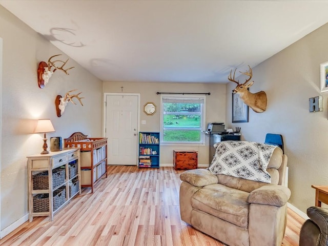 1576 Westview Court Dr, Canyon Lake, TX 78133 - sitting room featuring light wood-type flooring and baseboards