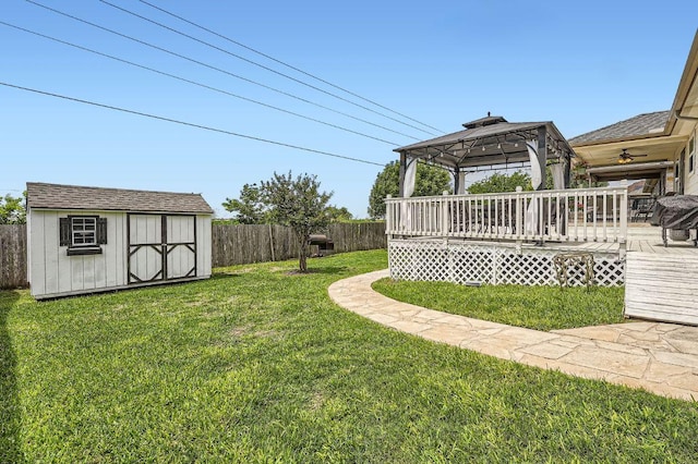 134 Sassafras St, Hutto, TX 78634 - view of yard featuring a gazebo and a wooden deck