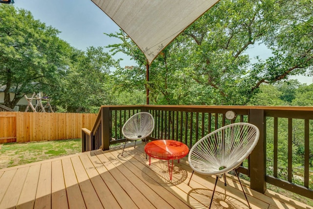 1125 Byers Ln, Austin, TX 78753 - deck featuring a fenced backyard