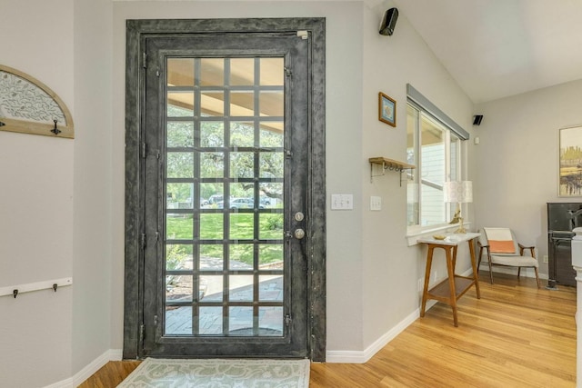 1125 Byers Ln, Austin, TX 78753 - entryway featuring light wood-style floors and baseboards