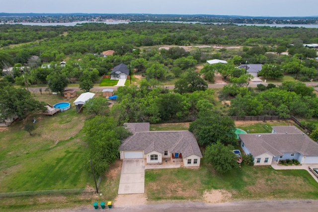 121 Cedar St, Granite Shoals, TX 78654 - drone / aerial view of a heavily wooded area