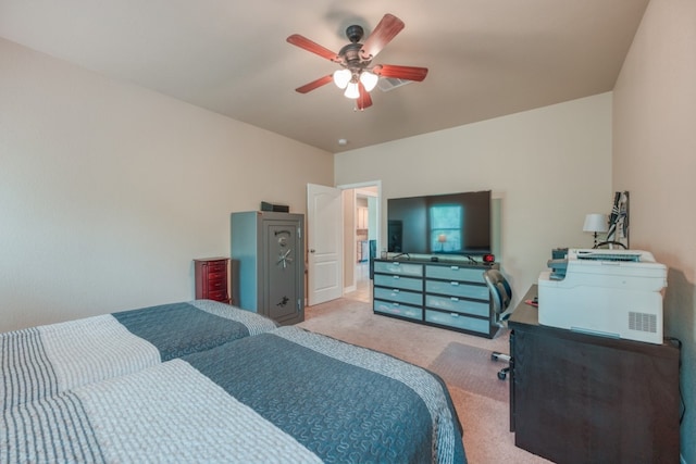 121 Cedar St, Granite Shoals, TX 78654 - bedroom featuring carpet flooring and a ceiling fan