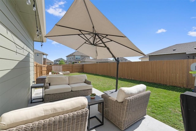 8212 Daisy Cutter Xing, Georgetown, TX 78626 - view of patio / terrace featuring an outdoor hangout area