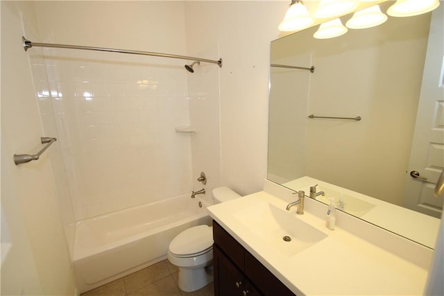 2204 Cabrillo Path, Leander, TX 78641 - bathroom with vanity, shower / tub combination, and tile patterned floors