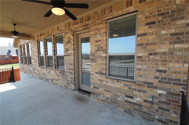 2204 Cabrillo Path, Leander, TX 78641 - view of patio with ceiling fan