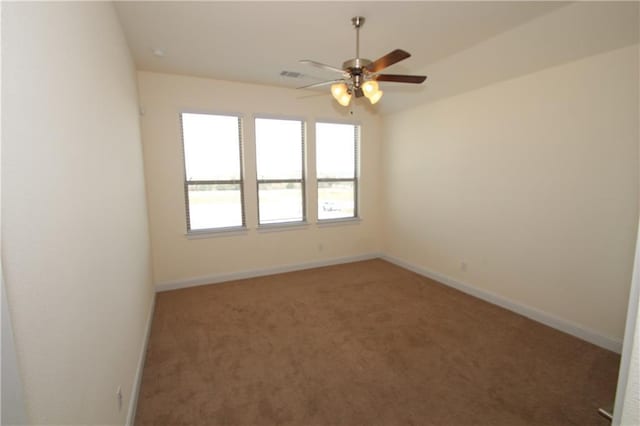 2204 Cabrillo Path, Leander, TX 78641 - empty room featuring a ceiling fan and carpet floors
