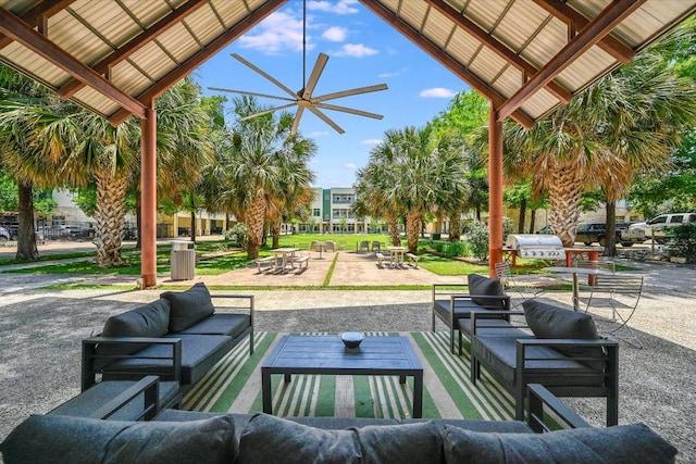 2401 E 6th St Unit 5077, Austin, TX 78702 - view of patio with an outdoor hangout area