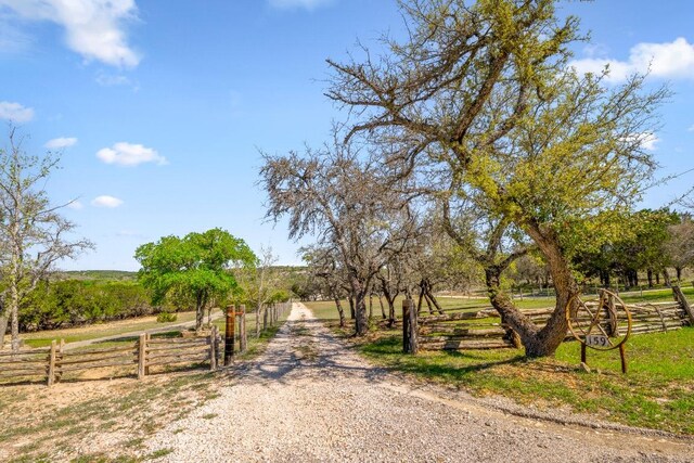 159 Baldwin Rd, Ingram, TX 78025 - view of dirt / gravel road with a view of countryside